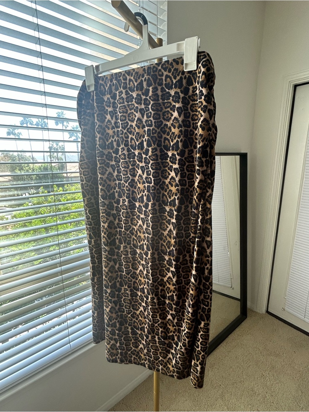 wild fable Leopard Print Midi Skirt - Brown/Black